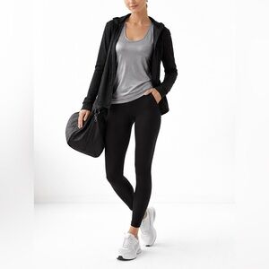 Spyder Metallic silver racerback workout athletic tank M athleisure gym active